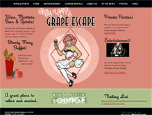 Tablet Screenshot of grapeescapegalena.com